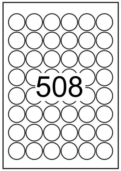 Circle label 30mm diameter - Tint Colours Paper Labels - Click Image to Close