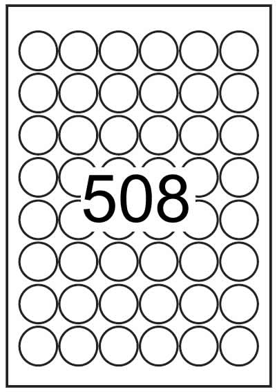 Circle label 30mm diameter - White Paper Labels - Click Image to Close