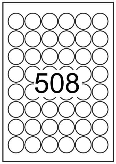 Circle label 30mm diameter - Synthetic Labels - Click Image to Close