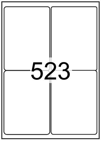 Rectangle Labels 99.1x139mm - Synthetic Labels Brand Compatible - Click Image to Close