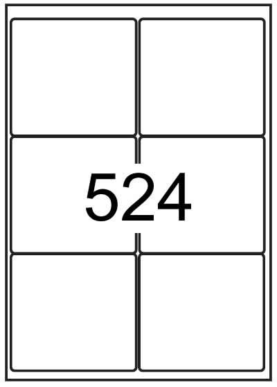 Rectangle Labels 99.1mm x 93.1mm Fluorescent Brand Compatible - Click Image to Close