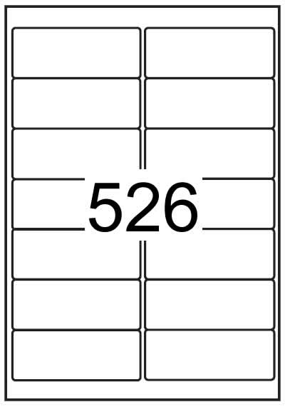 Custom Printed White Matt Paper Rectangle Labels 99.1mm x 38.1mm - Click Image to Close