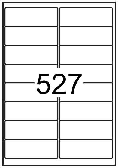 Rectangle Labels 99.1mm x 33.9 mm - White Paper Brand Compatible - Click Image to Close