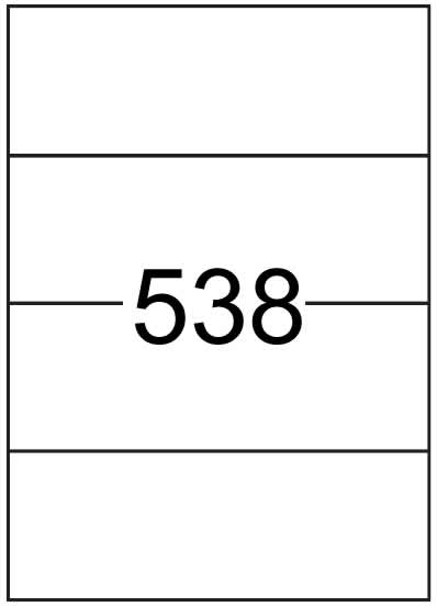 Rectangle Labels 210mm x 73.8mm - Speciality Paper Labels - Click Image to Close