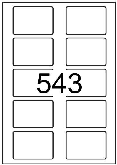 Rectangle Labels 75 mm x 51 mm - Synthetic Labels - Click Image to Close