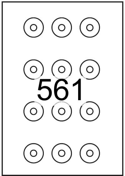 CD labels 34mm diameter - Solid Colours Paper Labels - Click Image to Close