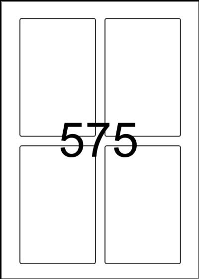 Rectangle Labels 80 mm x 125 mm - Solid Colours Paper Labels - Click Image to Close