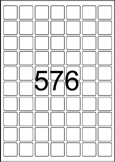 Rectangle Label 25 mm x 25 mm - Speciality Paper Labels - Click Image to Close