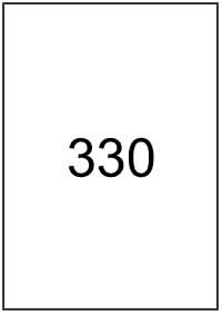 210 mm x 295.2 mm - White Economy Labels