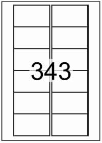 77 mm x 46.5 mm - Fluorescent Economy Labels