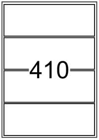 Rectangle Labels 200 mm x 69 mm - Vinyl PVC Labels