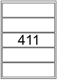 Rectangle Labels 200 mm x 54 mm - Speciality Paper Labels