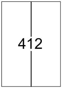 Rectangle Label 105mm x 295.2mm - Speciality Paper Labels