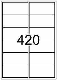 Rectangle Labels 97 mm x 47.5mm - Speciality Paper Labels