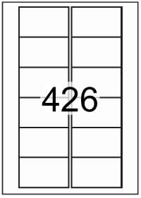 Rectangle Labels 77 mm x 46.5mm - Vinyl PVC Labels