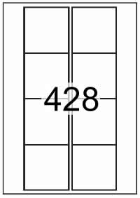 Rectangle Labels 70 mm x 71 mm - Solid Colours Paper Labels