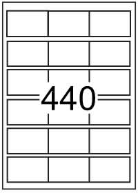 Rectangle Labels 65 mm x 40 mm - Synthetic Labels