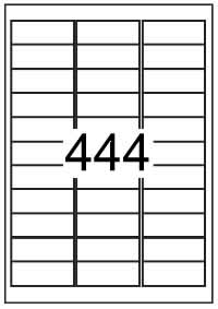 Rectangle Labels 63.5 mm x 24mm - Speciality Paper Labels