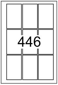 Rectangle Labels 55 mm x 90 mm - White Paper Labels