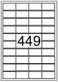 Rectangle Labels 48.5mm x 25.4mm - Synthetic Labels