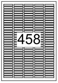 Custom Printed White Matt Paper Rectangle Labels - 35mm x 6mm
