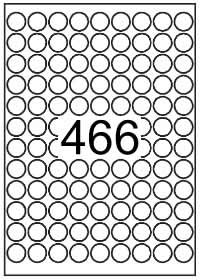 Circle Labels 20mm diameter - Printed White Matt Paper Labels