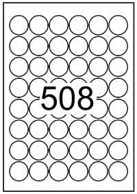 Circle Labels 30mm diameter - Printed White Matt Paper Labels