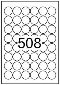 Circle label 30mm diameter - Synthetic Labels