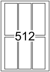 Rectangle Labels 55mm x 135mm - Synthetic Labels