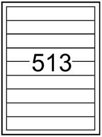 Rectangle Labels 200 mm x 30 mm - Synthetic Labels