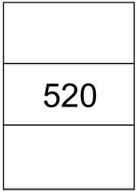 Rectangle Labels 210mm x 98.4mm - Speciality Paper Labels