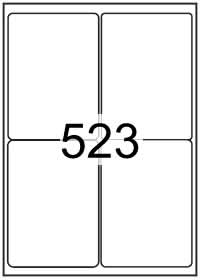 Rectangle Labels 99.1x139mm - Vinyl PVC Labels Brand Compatible