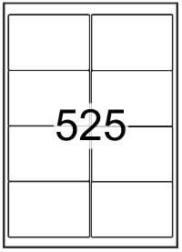 Rectangle Labels 99.1mm x 67.7mm Fluorescent Brand Compatible