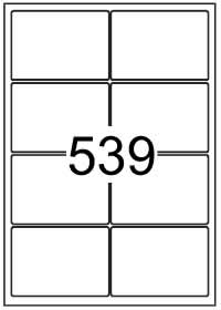 Rectangle Labels 97 mm x 68 mm - Vinyl PVC Labels