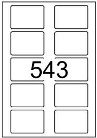 Rectangle Labels 75 mm x 51 mm - Speciality Paper Labels