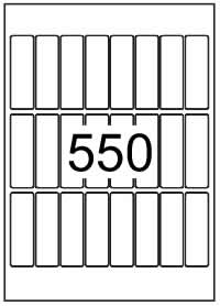 Rectangle Labels 23 mm x 73 mm - Speciality Paper Labels