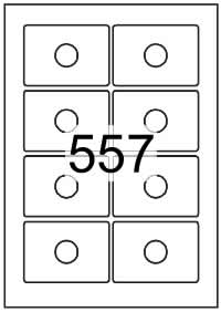 CD labels business card square - Speciality Paper Labels