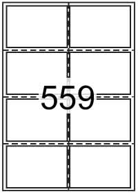 Rectangle Labels 97 mm x 66 mm - White Paper Labels