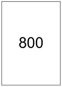 800 - A3 single sheet - no backslits