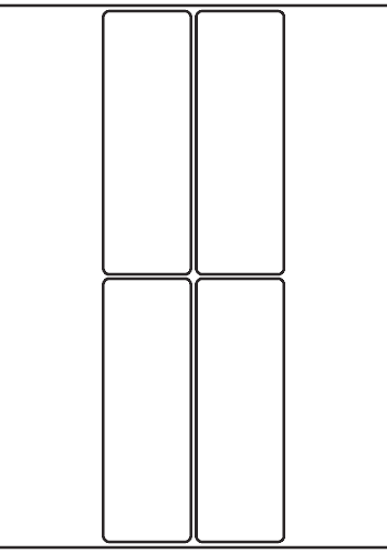 Rectangle Labels 50mm x 150mm - 920 labels per roll