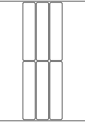 Rectangle Labels 32mm x 150mm - 1,380 labels per roll