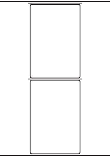 Rectangle Labels 100mm x 148mm (with Perf) - 460 labels per roll