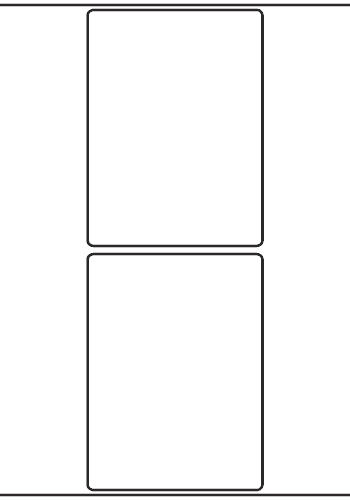 Rectangle Labels 100mm x 135mm - 500 labels per roll