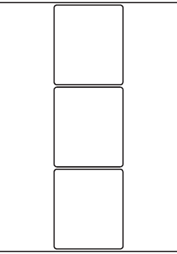 Rectangle Labels 100mm x 115mm - 590 labels per roll