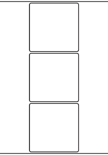 Rectangle Labels 100mm x 98mm - 690 labels per roll