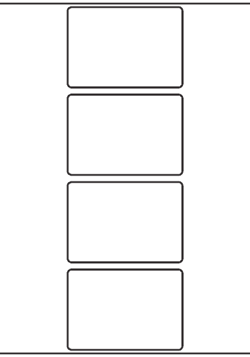 Rectangle Labels 100mm x 70mm - 920 labels per roll