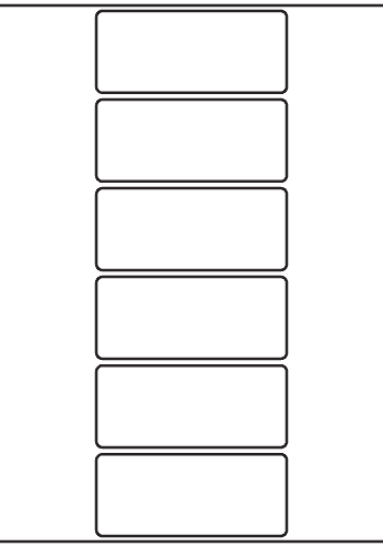 Rectangle Labels 100mm x 43mm - 1,500 labels per roll