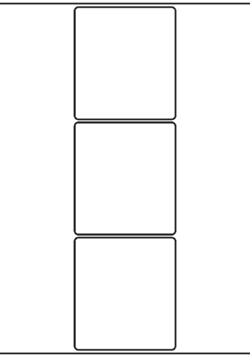 Rectangle Labels 89mm x 99mm - 690 labels per roll