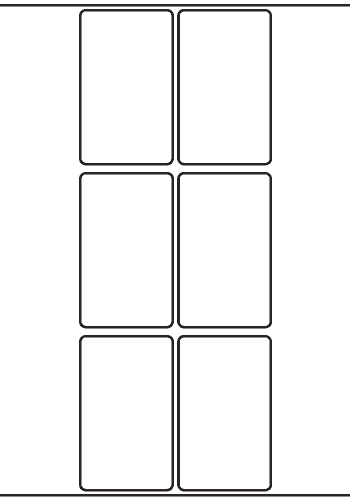 Rectangle Labels 48mm x 80mm - 1,660 labels per roll