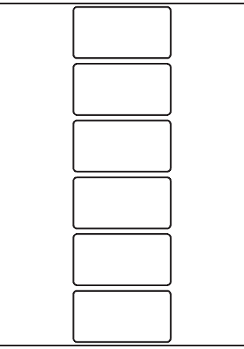 Rectangle Labels 80mm x 42mm - 1,500 labels per roll